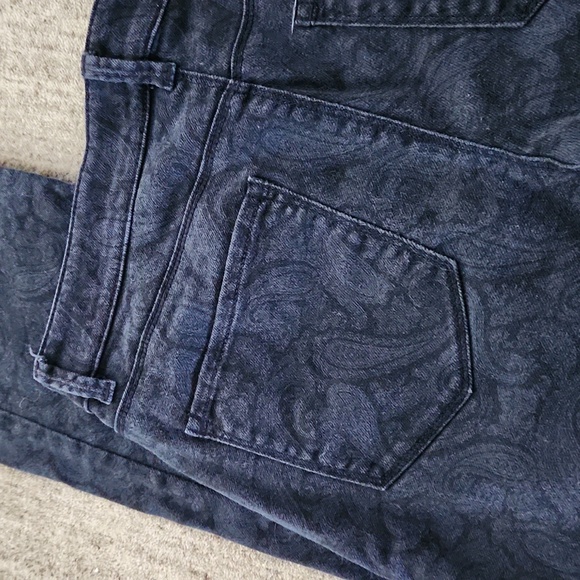 Ann Taylor Paisley Print Jeans EUC - Picture 5 of 5